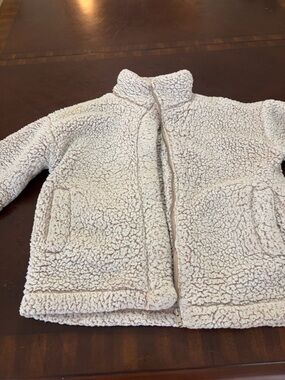 Thread & Supply Cream Sherpa Puffer Jacket for Kids